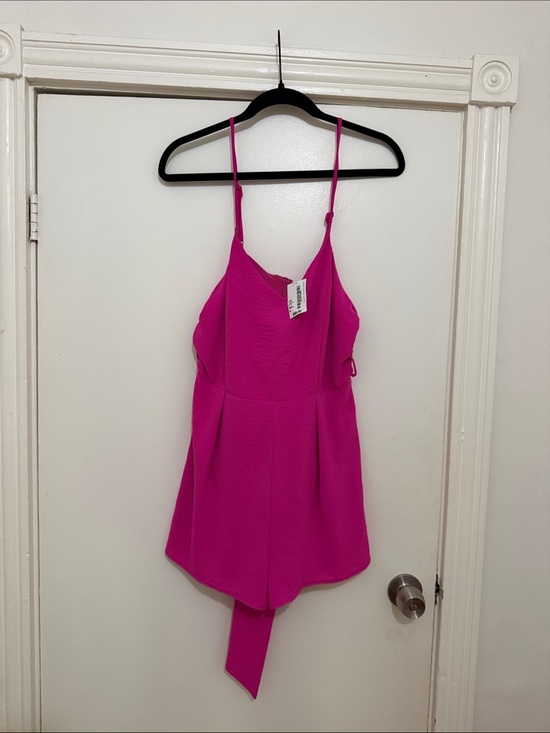 South Moon Under Pants - South Moon Under Hot Pink Spaghetti-Strap Romper